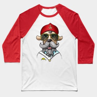 Hipster dog with sunglasses Baseball T-Shirt